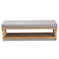 The Gray Barn Windy Ridge banc de rangement moderne et rustique