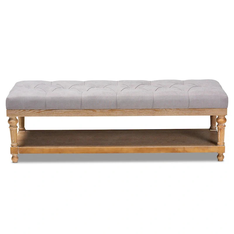 The Gray Barn Windy Ridge banc de rangement moderne et rustique