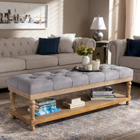 The Gray Barn Windy Ridge banc de rangement moderne et rustique