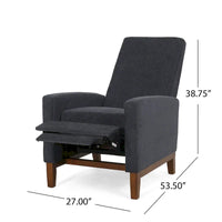 Fauteuil Inclinable à Dossier Poussé Rembourré Kalstrom par Christopher Knight Home