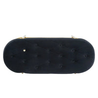 Banc de salon SEYNAR 40 en velours avec double range-chaussures