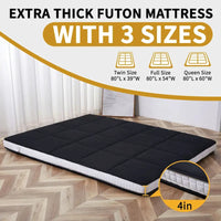Matelas Futon Japonais Enroulable de Sol DoCred avec Sac de Rangement