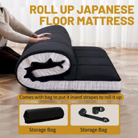 Matelas Futon Japonais Enroulable de Sol DoCred avec Sac de Rangement