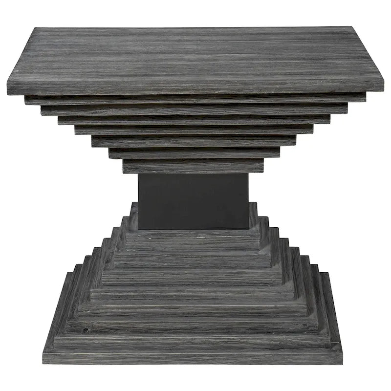 Table d'appoint géométrique en bois Uttermost Andes - 22 L X 18 H X 22 P (po)