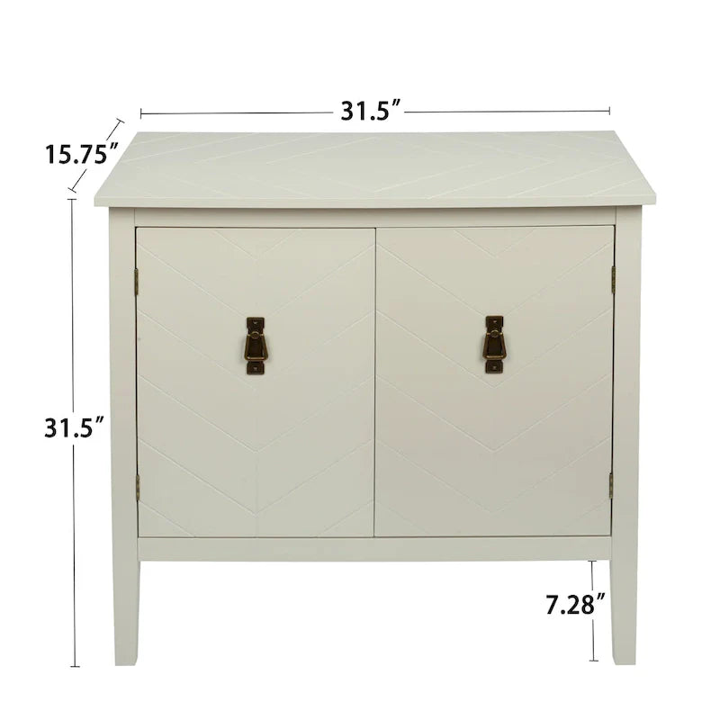 Armoires en bois à 2 portes, buffet de style vintage en bois
