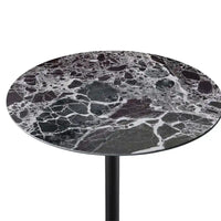 Table d'appoint avec plateau en marbre réglable en hauteur