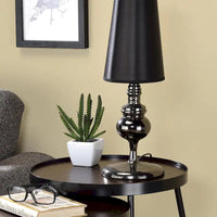 Ensemble de 2 tables gigognes Leestra en acier noir mat moderne 20 pouces par Furniture of America