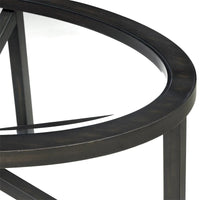 Table basse moderne et simple en verre, table basse en verre trempé