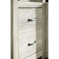 Meuble multimédia 4 pièces Signature Design by Ashley Bellaby Whitewash avec cheminée électrique - 103.5L x 19.5P x 72.25H