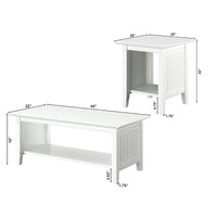 Ensemble de 3 tables basses AFI Nantucket