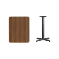 Plateau de table rectangulaire stratifié 24 x 30 avec base de table hauteur 22 x 22 - 24L x 30P x 31,125H
