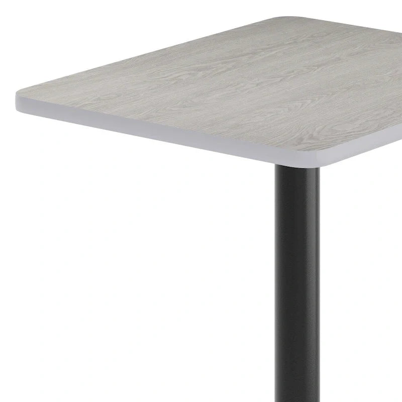 Plateau de table rectangulaire stratifié 24 x 30 avec base de table hauteur 22 x 22 - 24L x 30P x 31,125H