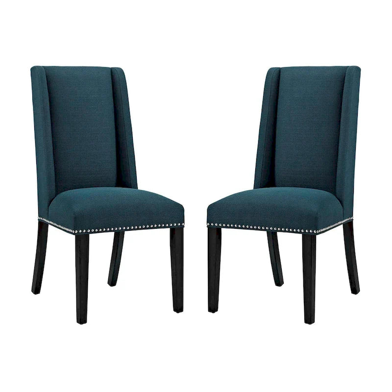 Modway Baron Chaises de salle à manger rembourrées en tissu (lot de 2)