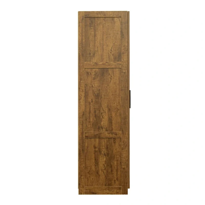 Armoire haute 70.87 pouces avec 2 portes, 2 tiroirs et 5 espaces de rangement
