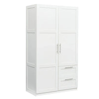 Armoire haute 70.87 pouces avec 2 portes, 2 tiroirs et 5 espaces de rangement