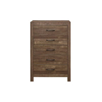 Ensemble de chambre à coucher 3 pièces Tabina marron rustique et moderne