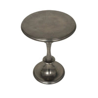 Table d'appoint en métal tourné en aluminium - Noir - Roche River Decor - 18L x 18L x 23H