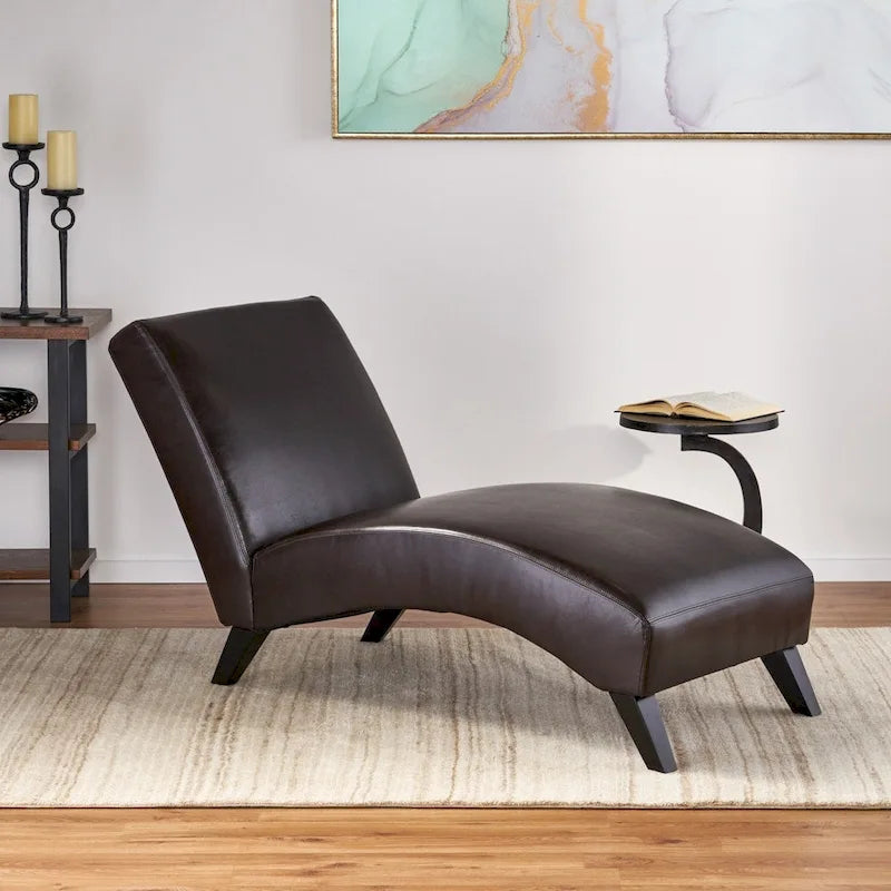 Méridienne en cuir Finlay par Christopher Knight Home