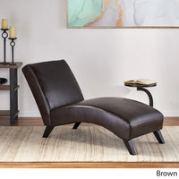 Méridienne en cuir Finlay par Christopher Knight Home