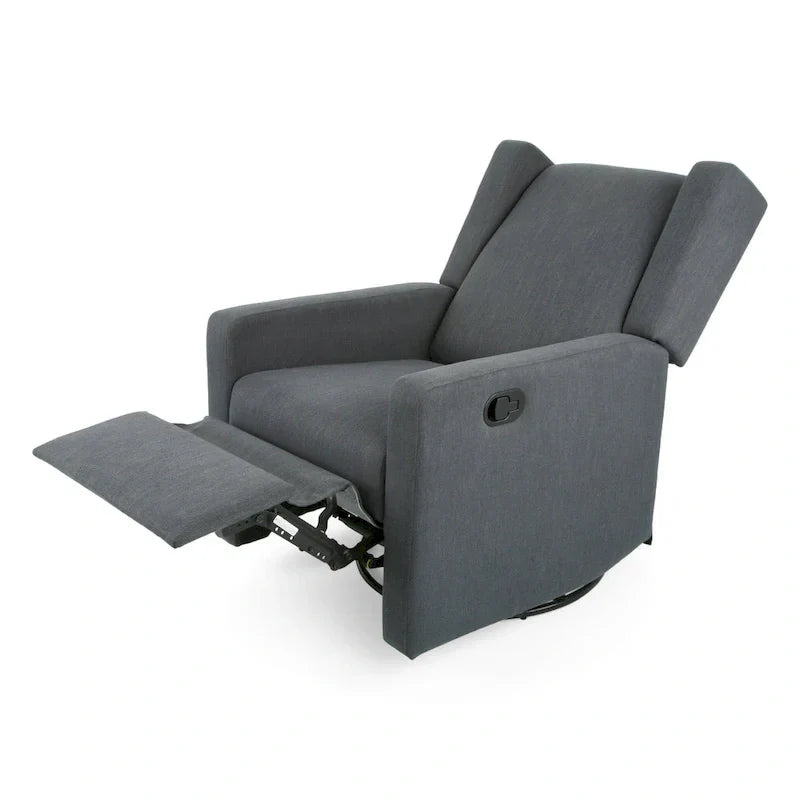 Fauteuil Inclinable Pivotant Rembourré Contemporain Hounker par Christopher Knight Home