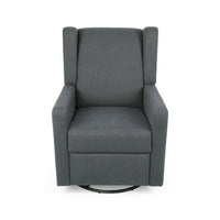 Fauteuil Inclinable Pivotant Rembourré Contemporain Hounker par Christopher Knight Home