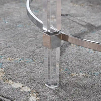 Table basse ronde en verre Elowen de Christopher Knight Home - 35,5L x 35,5l x 18H