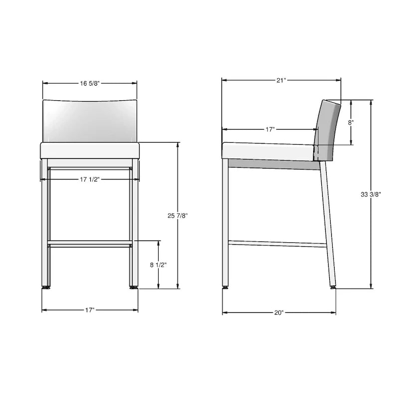 Amisco Fairfield - Tabouret hauteur comptoir