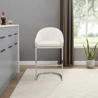 Tabouret de comptoir rembourré Siena 26 pouces