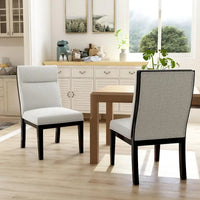 Furniture of America Zibo - Chaises d'appoint contemporaines rembourrées (lot de 2)