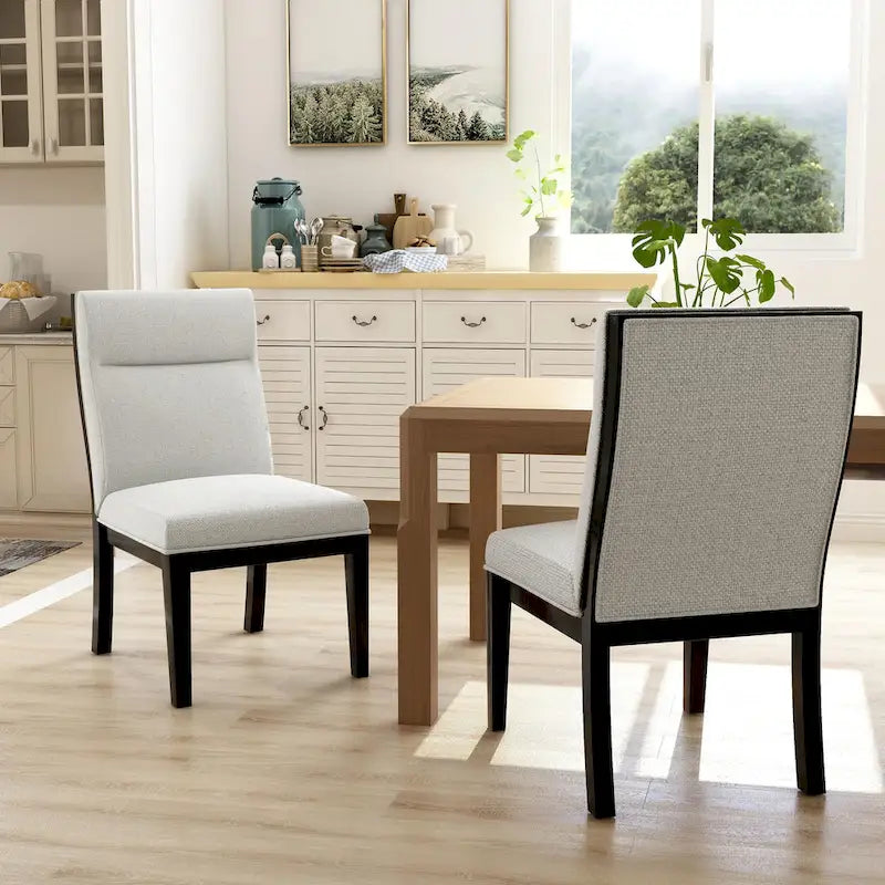 Furniture of America Zibo - Chaises d'appoint contemporaines rembourrées (lot de 2)