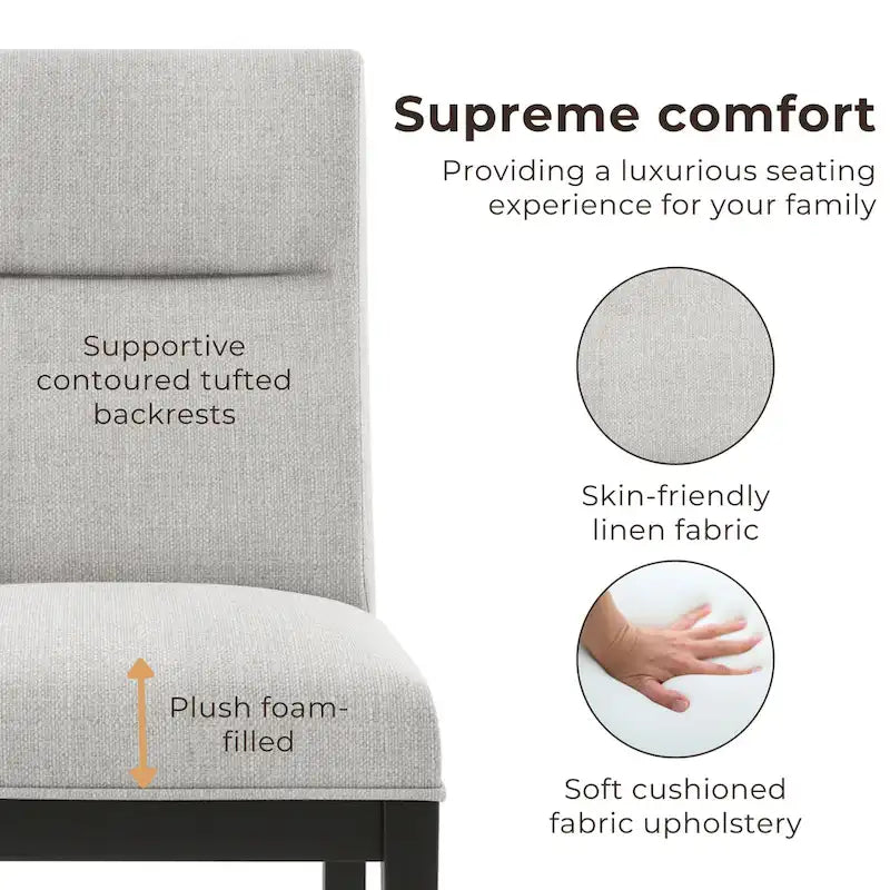 Chaises d'appoint rembourrées contemporaines Zibo de Furniture of America (Lot de 2)