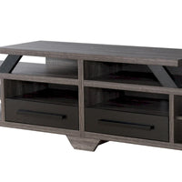 Meuble TV étagère ouverte à niveaux DH BASIC Modern Gray 82 par Denhour