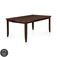 Furniture of America Betsy Table à manger extensible en bois 78 pouces espresso