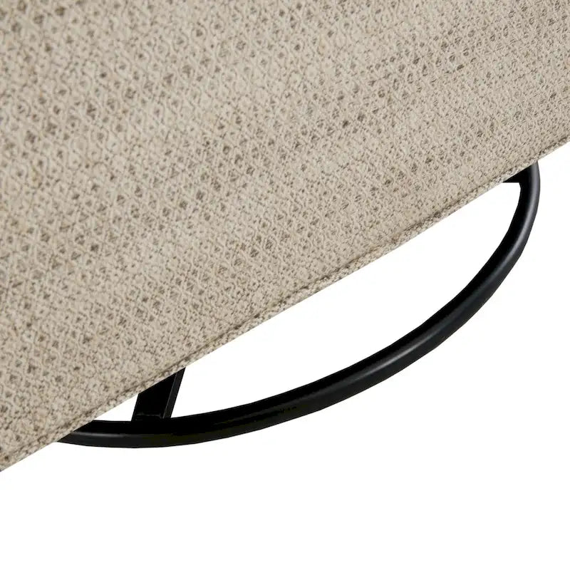 Madison Park Benton Fauteuil coulissant pivotant 360 degrés tan