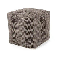 Bowmont pouf cube en coton fabrique main par Christopher Knight Home