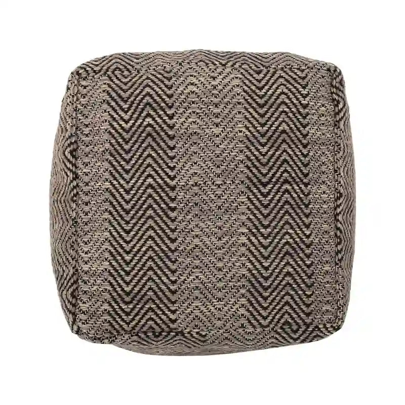 Pouf cube en coton fait main Bowmont par Christopher Knight Home