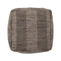Bowmont pouf cube en coton fabrique main par Christopher Knight Home