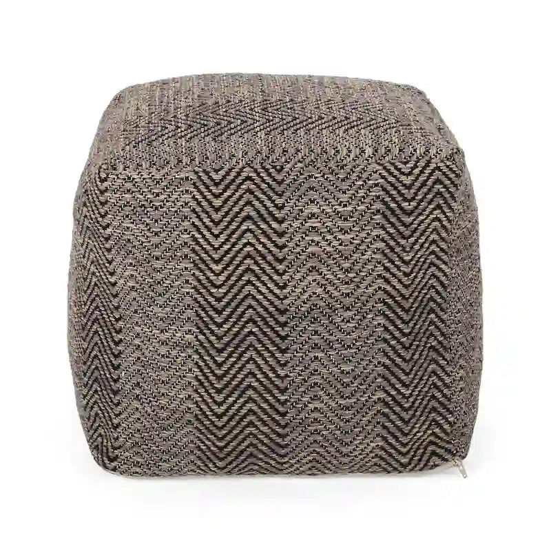 Bowmont pouf cube en coton fabrique main par Christopher Knight Home