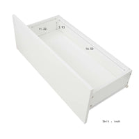 Meuble TV blanc Nestfair avec lumières LED pour TV jusqu'à 70 pouces