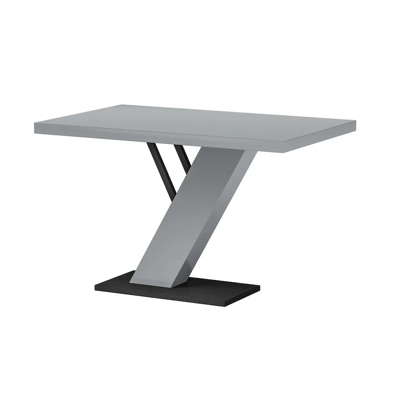 Ensemble de salle à manger 3 pièces Somette Lillian gris brillant avec table, coin-repas et banc