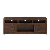Console meuble TV Bridgevine Home Sausalito 72 pouces pour TV jusqu'à 85 pouces, sans assemblage requis, finition whiskey