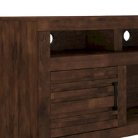 Console meuble TV Bridgevine Home Sausalito 72 pouces pour TV jusqu'à 85 pouces, sans assemblage requis, finition whiskey
