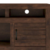 Console meuble TV Bridgevine Home Sausalito 72 pouces pour TV jusqu'à 85 pouces, sans assemblage requis, finition whiskey