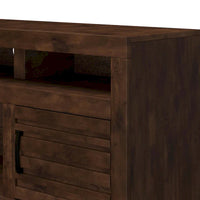Console meuble TV Bridgevine Home Sausalito 72 pouces pour TV jusqu'à 85 pouces, sans assemblage requis, finition whiskey