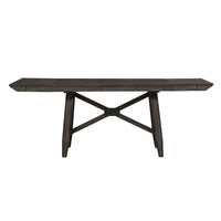 Double Bridge - Ensemble de table de rassemblement châtaignier foncé