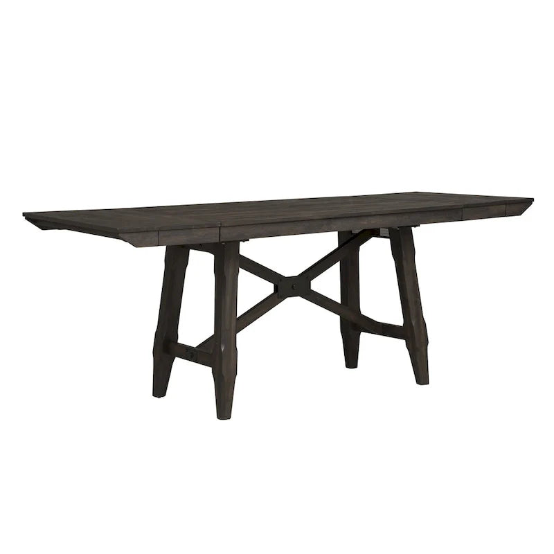 Double Bridge - Ensemble de table de rassemblement châtaignier foncé