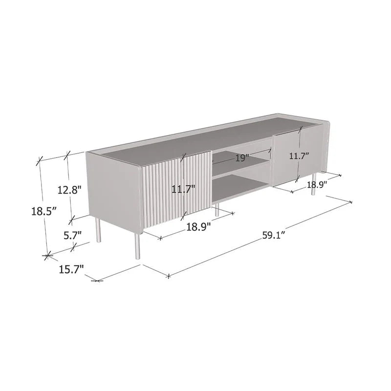 Meuble TV 2D Brandy