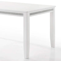 Ensemble de salle à manger luxueux 7 pièces à bandes diamant en cristal CraftPorch
