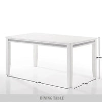 Ensemble de salle à manger luxueux 7 pièces à bandes diamant en cristal CraftPorch
