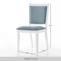Ensemble de salle à manger luxueux 7 pièces à bandes diamant en cristal CraftPorch